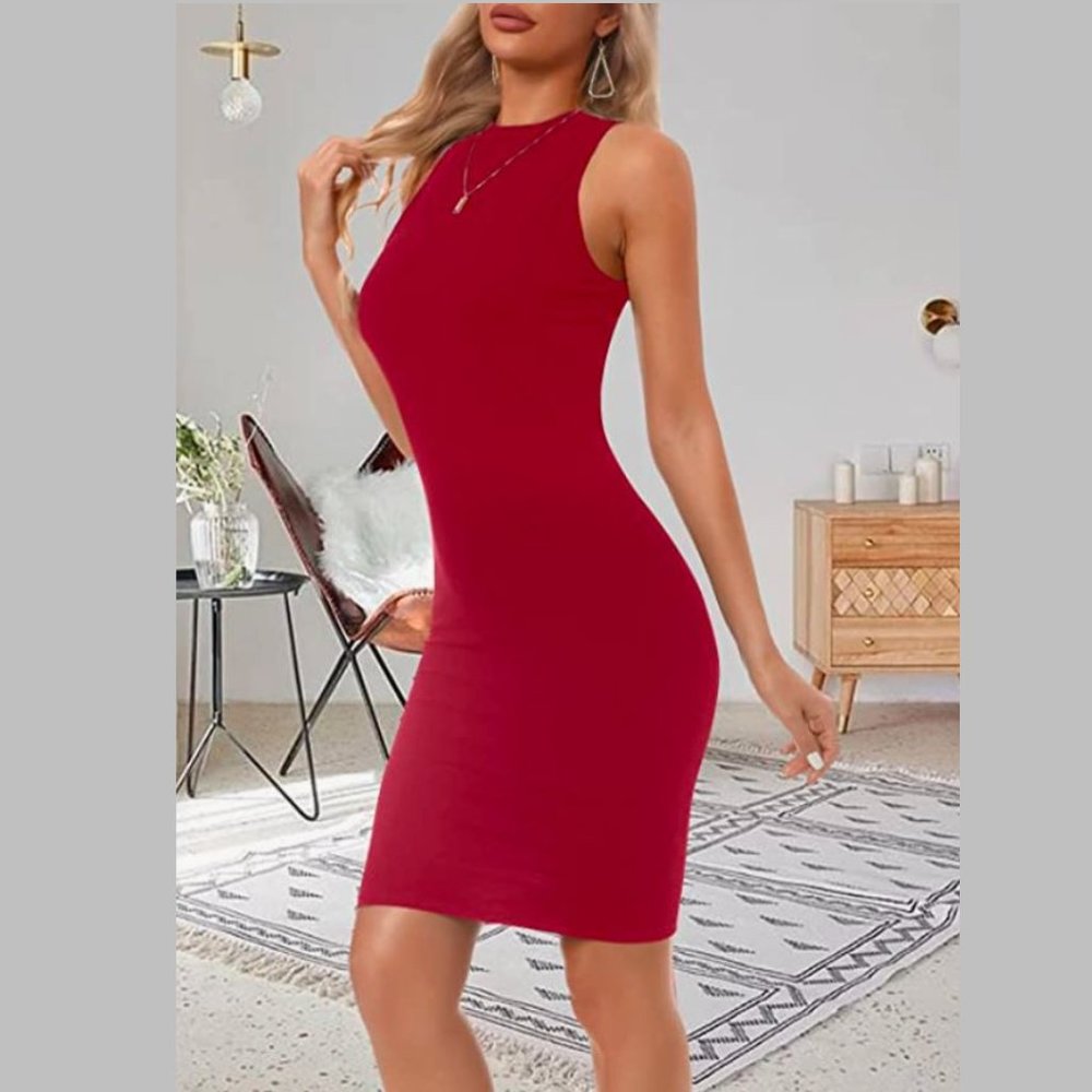 Red Bodycon Midi